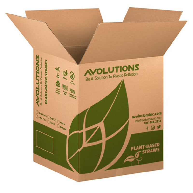 Standard 7.5 in Green Biodegradable Plastic Drinking Straw